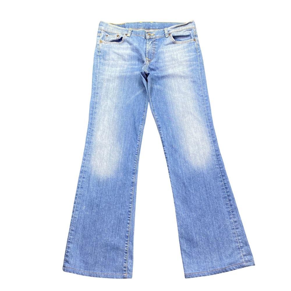 VTG Lucky Brand Sundown Jean Womens 12/31 Blue Denim Bootcut USA Grunge Western